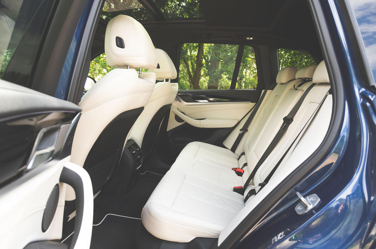 Alpina XD3 2019 UK road test review - rear seats
