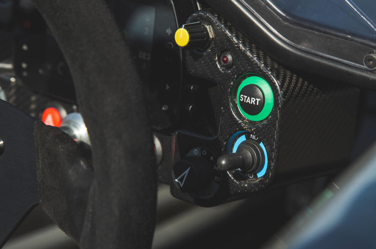 Ariel Atom 4 2019 road test review - start button