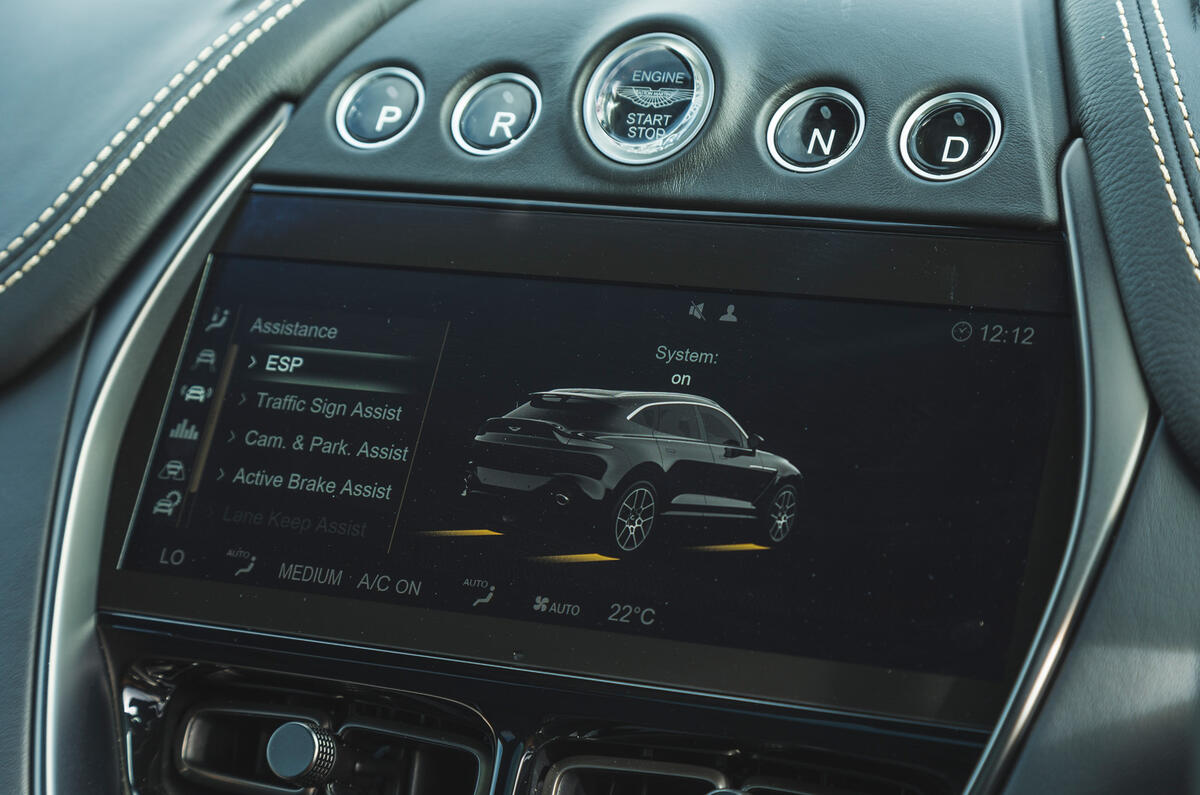 Aston Martin DBX 2020 road test review - drive modes
