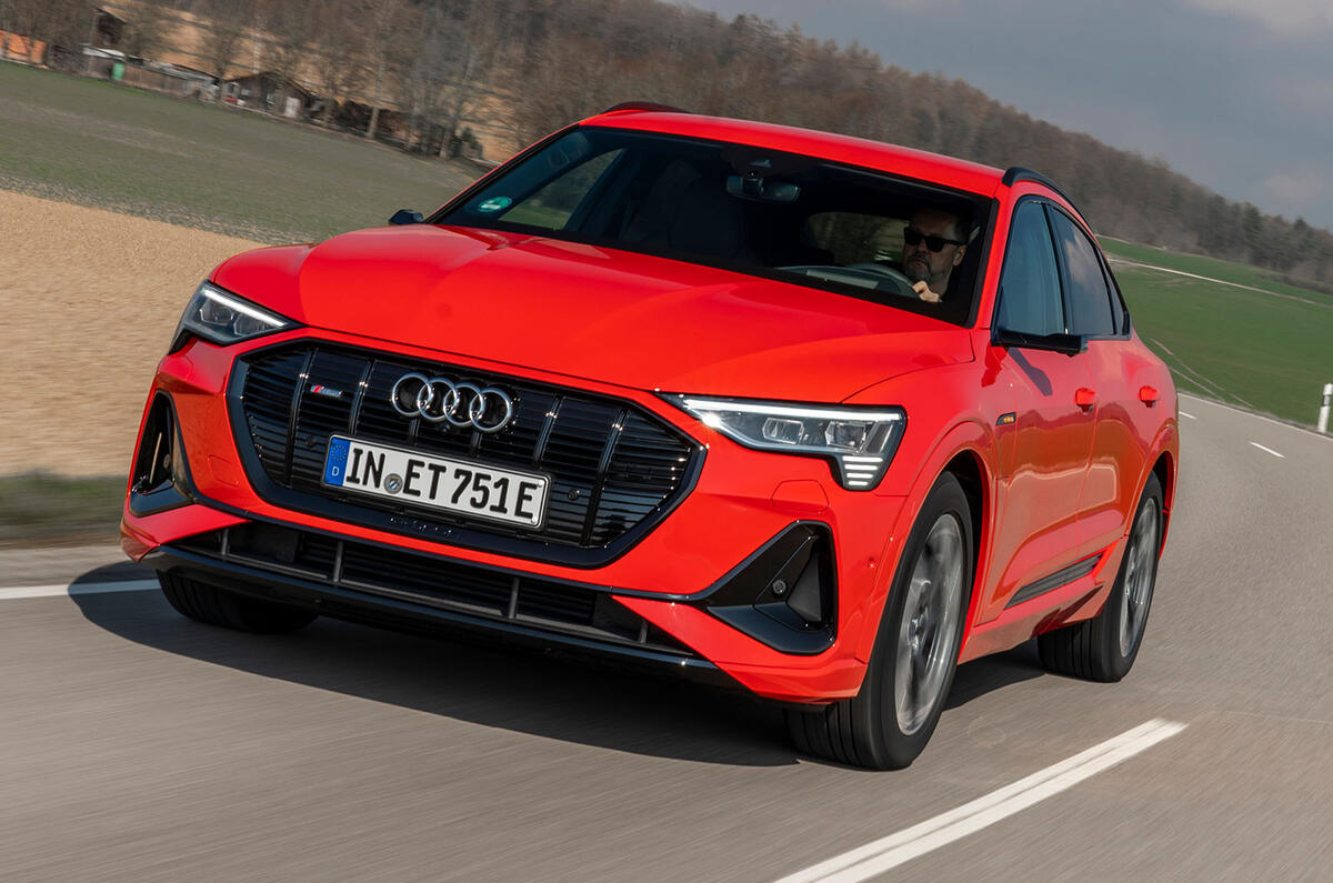 Audi E-tron Sportback 2020 road test review - on the road front Audi E-tron Sportback 2020 road test review - on the road front