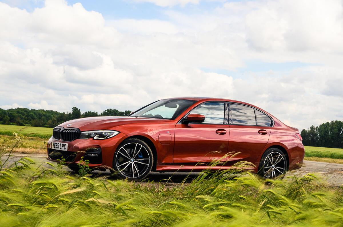 BMW 3 Series 330e 2020 road test review - static