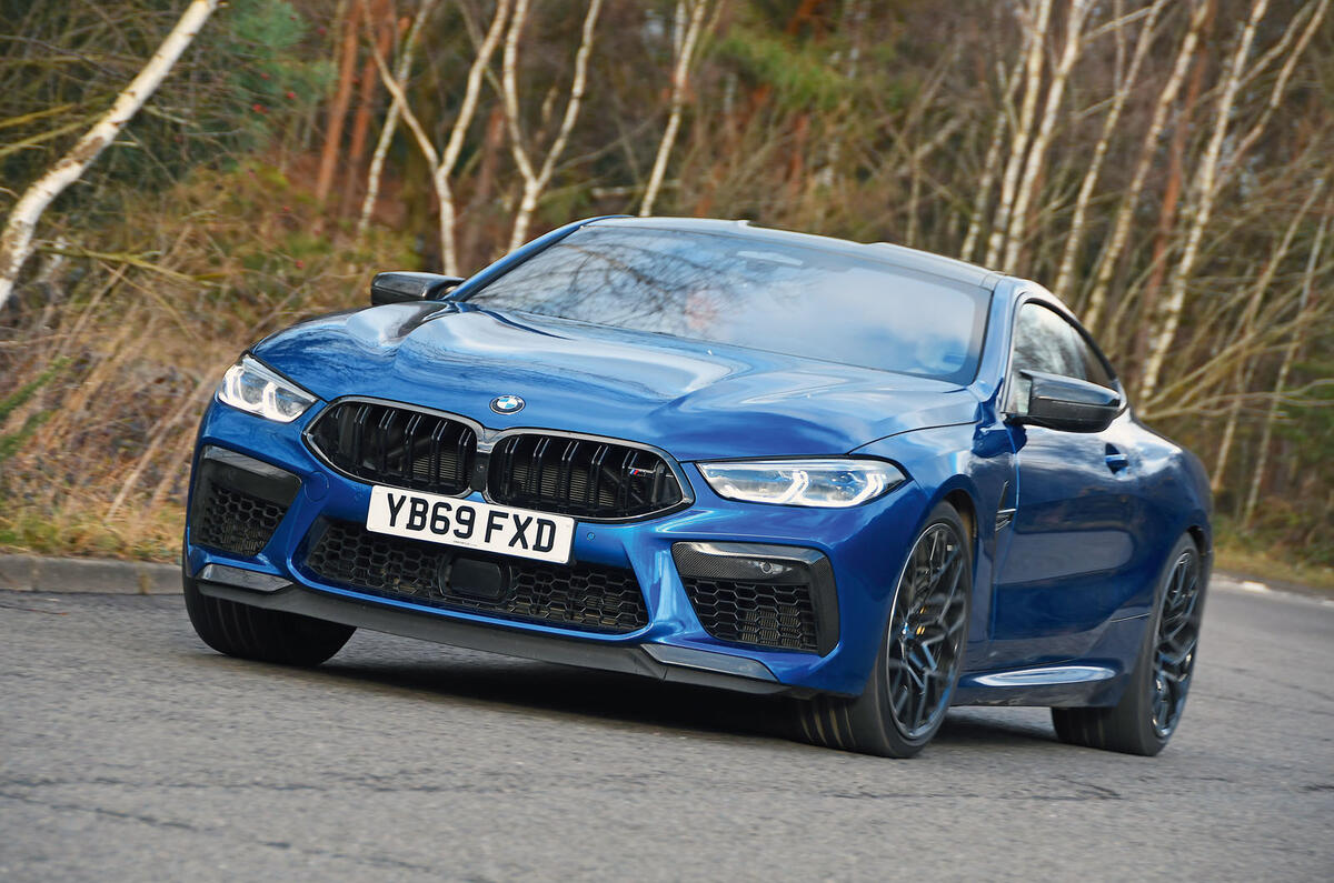 BMW M8 Competition coupe 2020 road test review - on the road front BMW M8 Competition coupe 2020 road test review - on the road front
