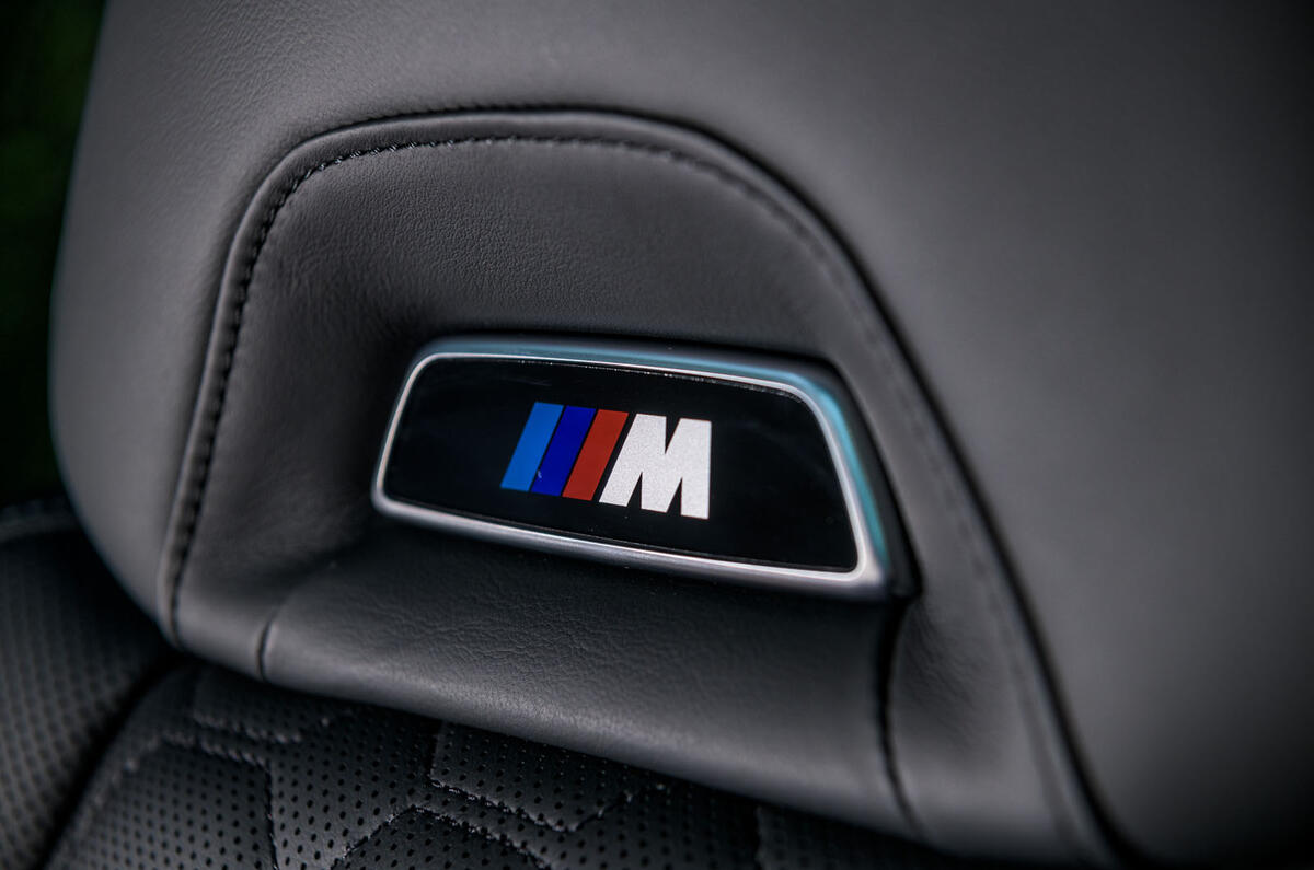 BMW X4 M Competition 2019 road test review - seat details
