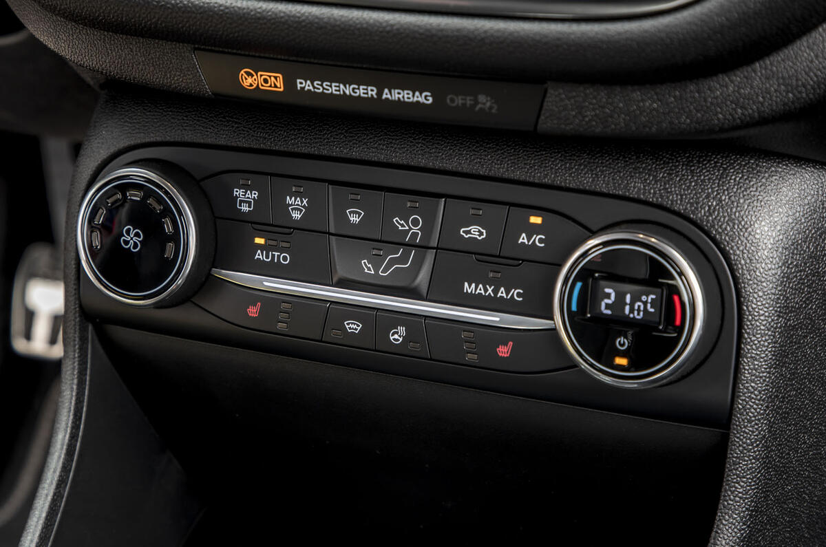 Ford Fiesta Active 2018 road test review climate control