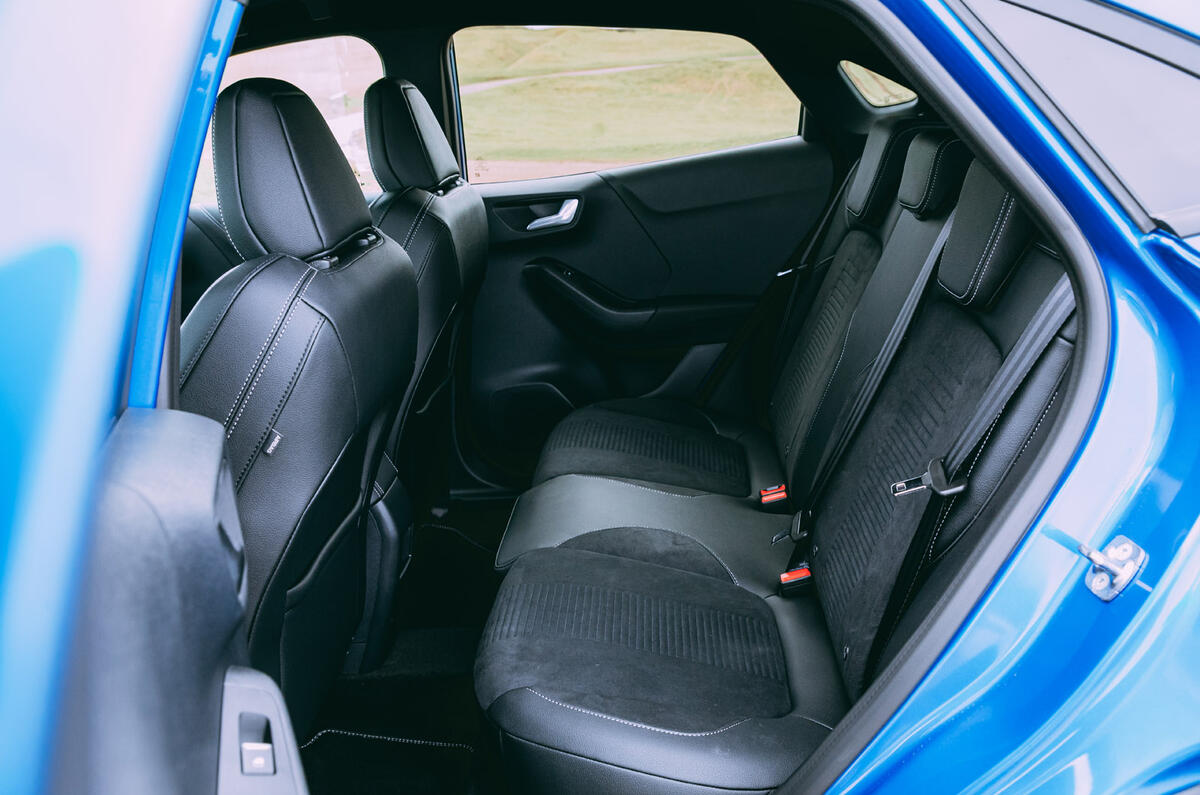 20 Ford Puma ST 2021 road test review rear seats