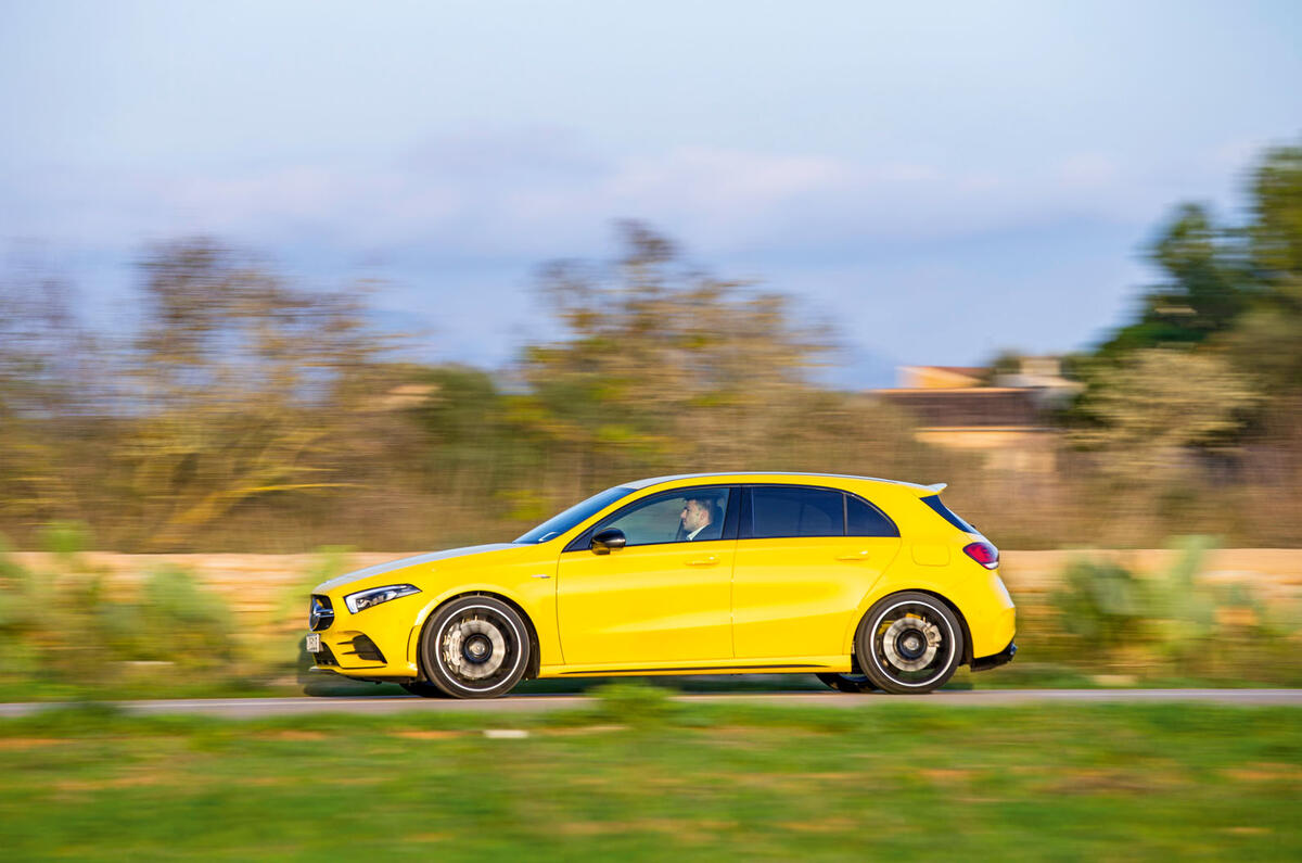 Mercedes-AMG A35 2018 review - on the road left