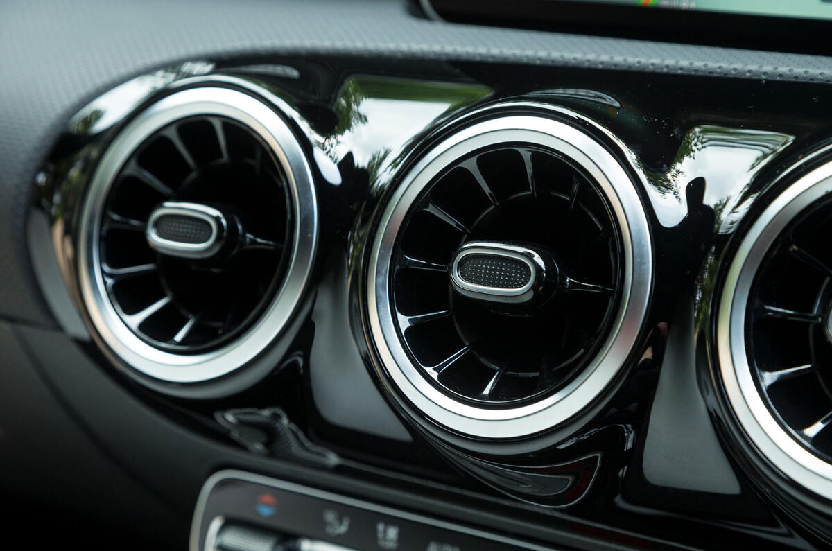 Mercedes-Benz A-Class 2018 road test review air vents