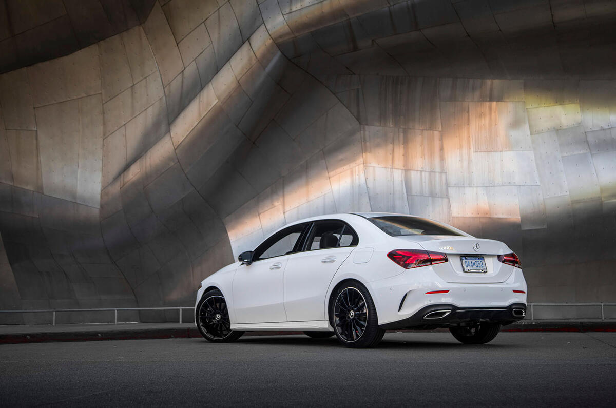 Mercedes-Benz A-Class saloon 2018 review - static rear