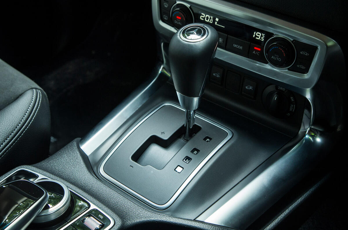 Mercedes-Benz X-Class road test review gearstick
