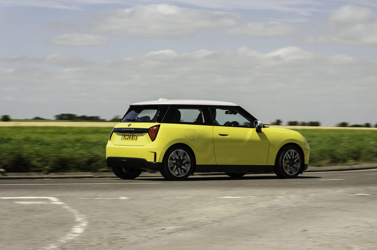 20 Mini Cooper E Electric 2024 review rear cornering