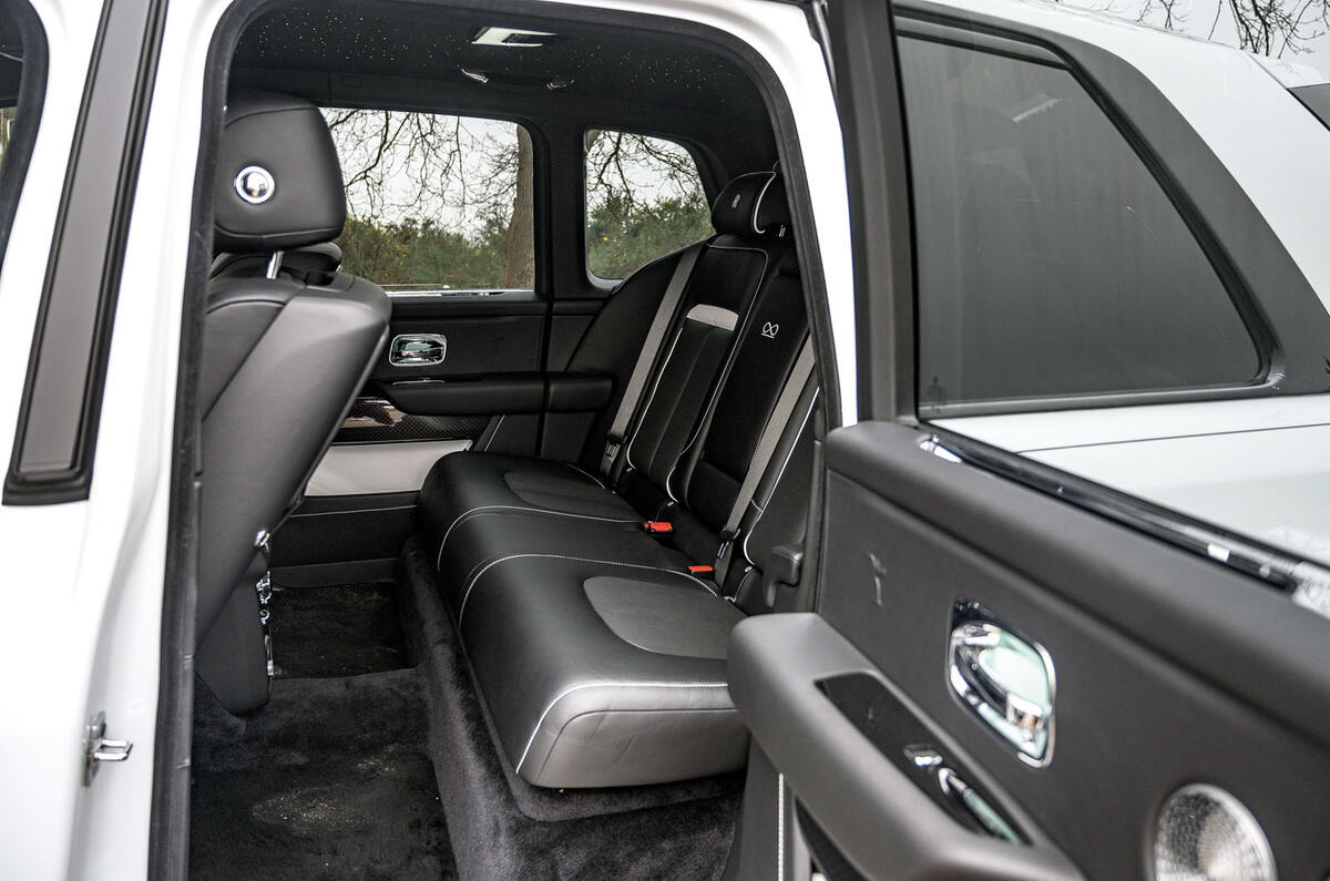 Rolls Royce Cullinan 2020 road test review - rear seats