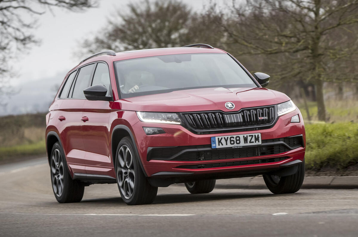 Skoda Kodiaq vRS 2019 road test review - on the road front