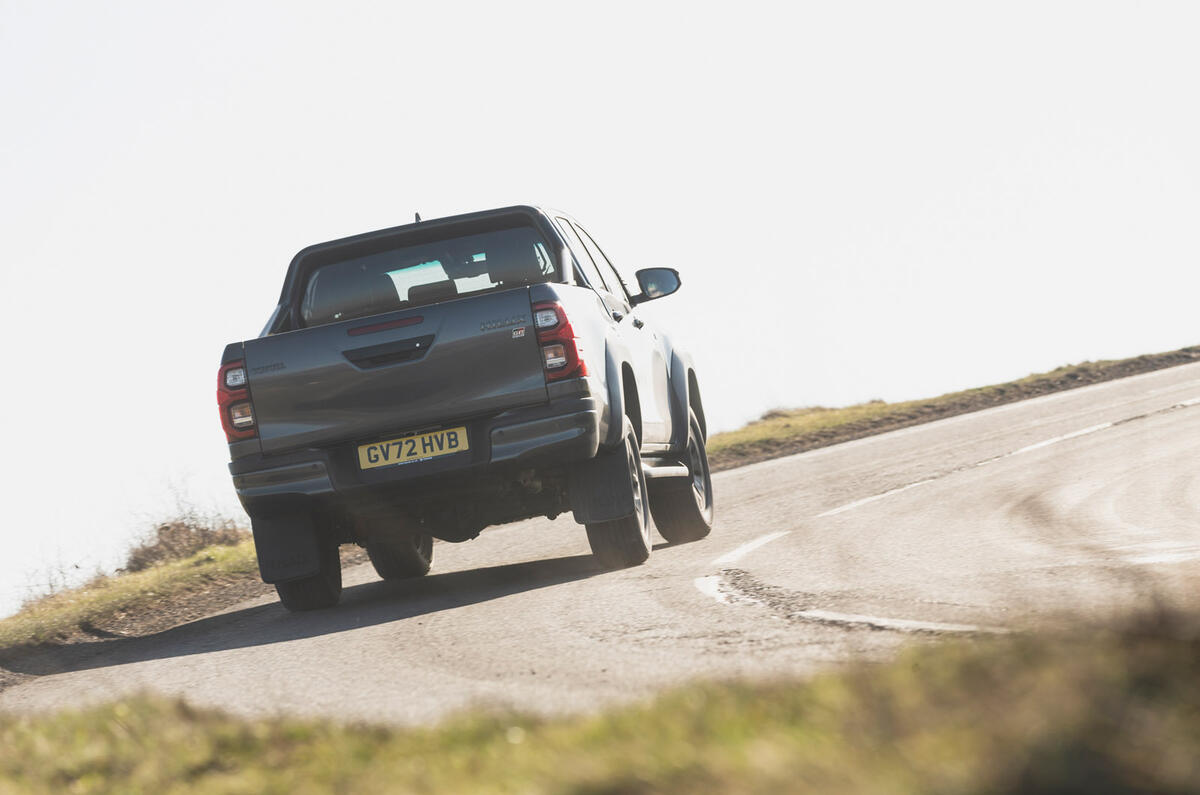 20 Toyota Hilux GR Sport RT 2023 cornering rear 20 Toyota Hilux GR Sport RT 2023 cornering rear