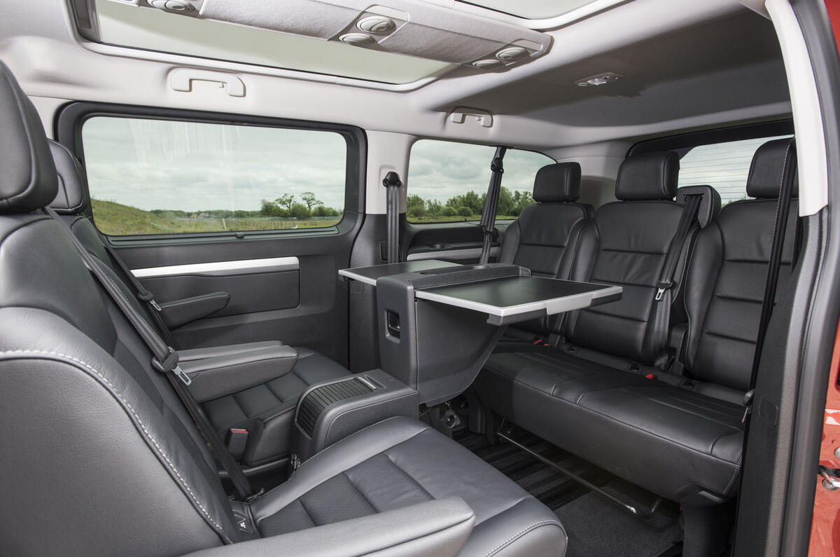 Vauxhall Vivaro Life 2019 road test review - table