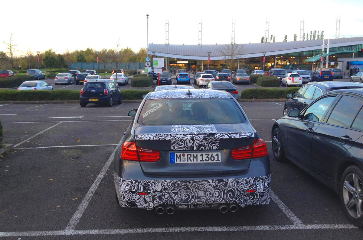2014 BMW M3 spied UK testing