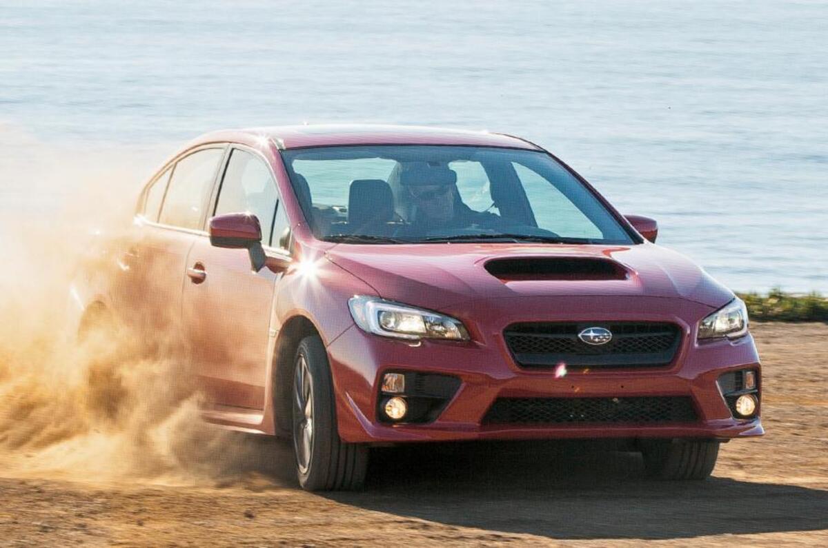 Suabru WRX cornering