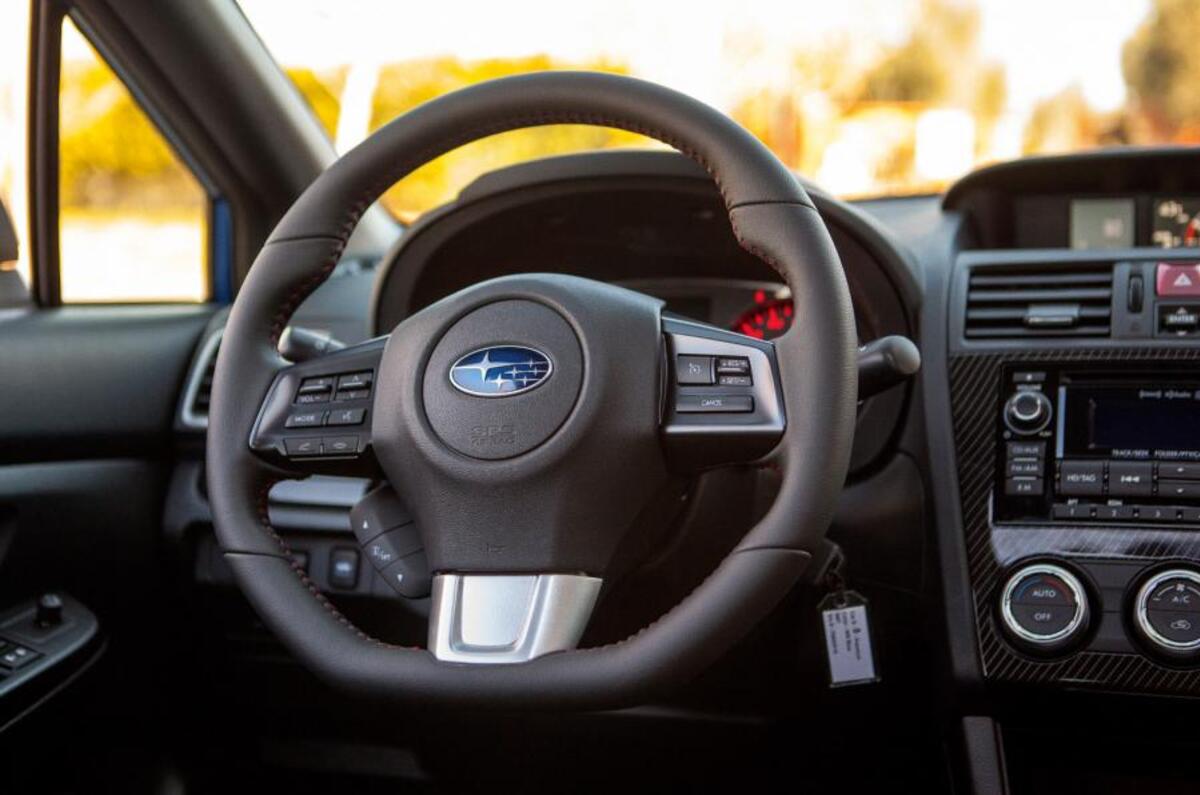 Subaru WRX steering wheel