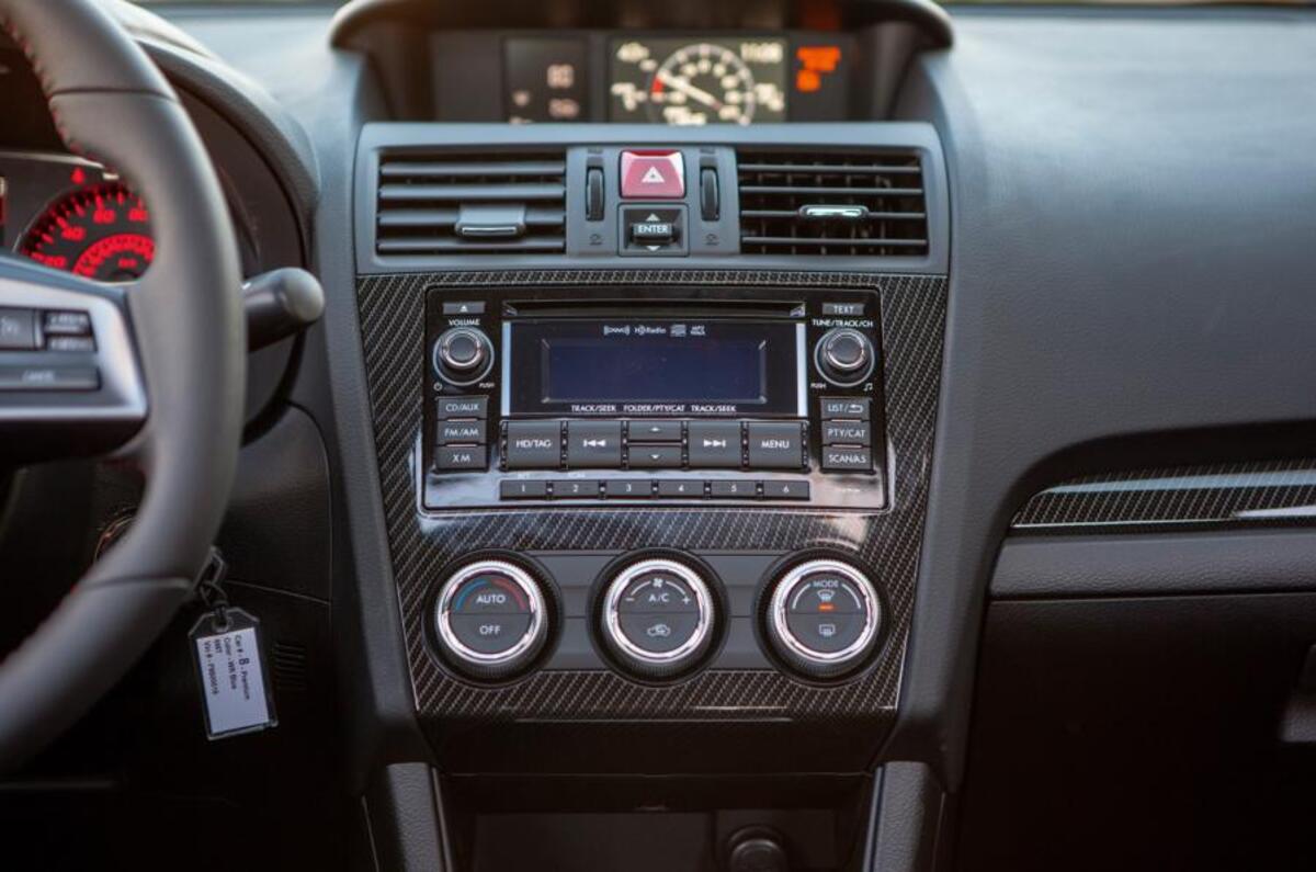 Subaru WRX centre console