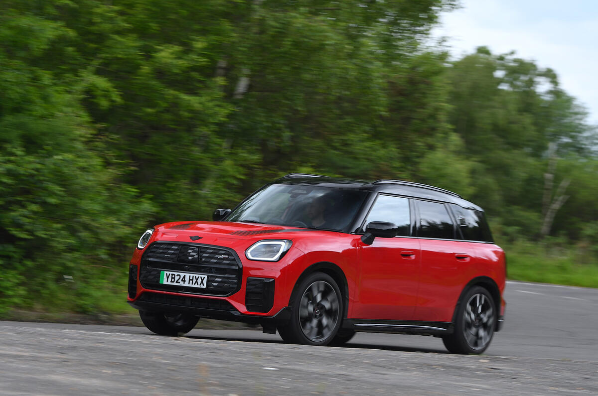 2024 Mini Countryman side at speed 2 2024 Mini Countryman side at speed 2