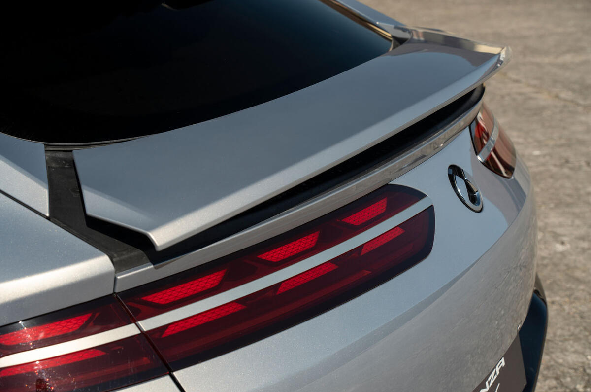 2025 Denza Z9 GT review rear spoiler detail