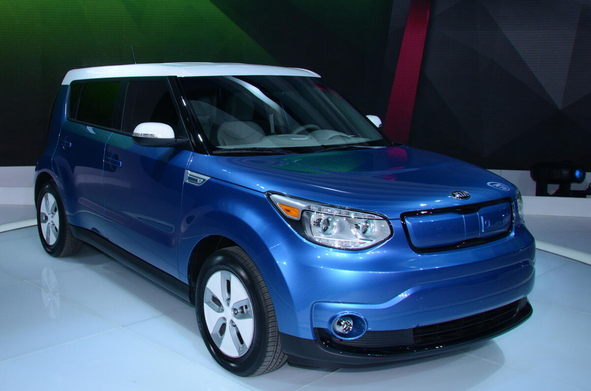 Wraps come off the Kia Soul EV at Chicago motor show