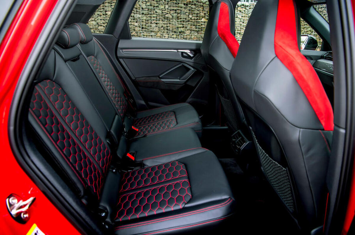 Audi RS Q3 2020 road test review - rear seats