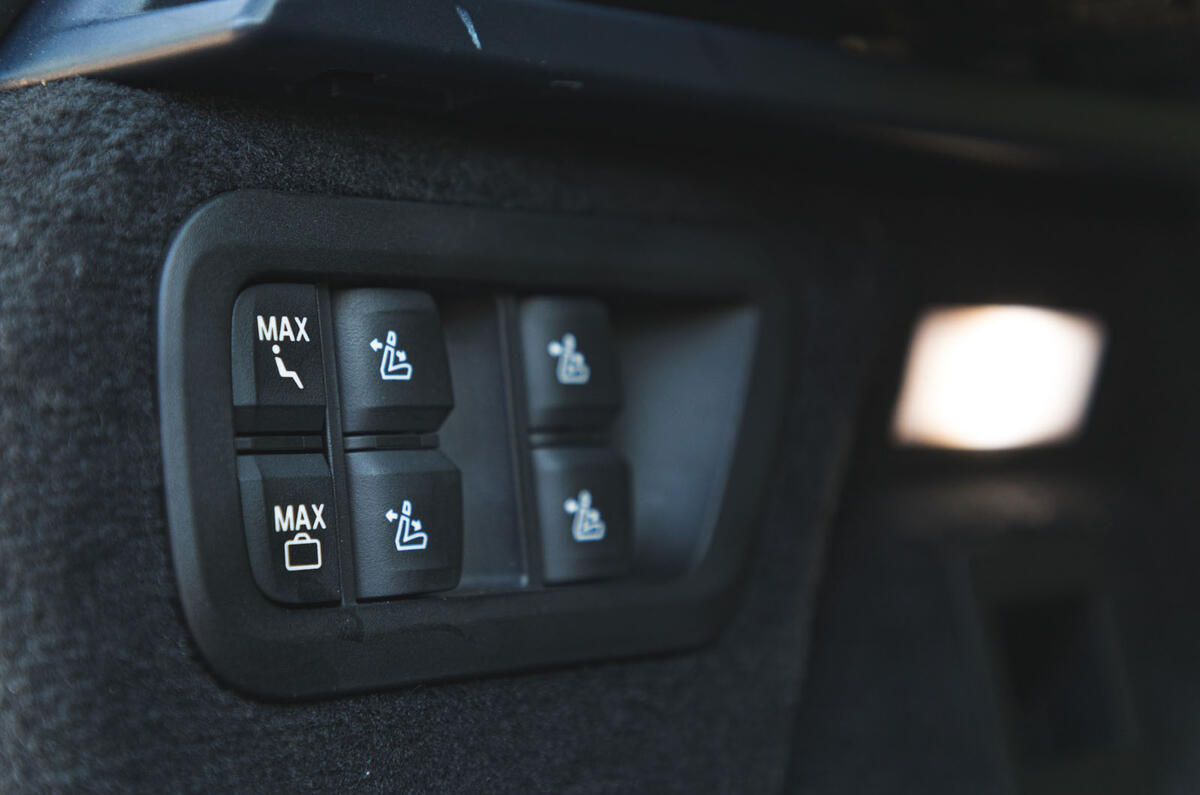 BMW X7 2020 road test review - rear seat controls