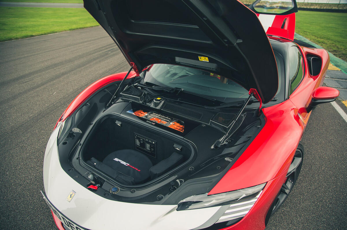 21 Ferrari SF90 Stradale 2021 road test review boot