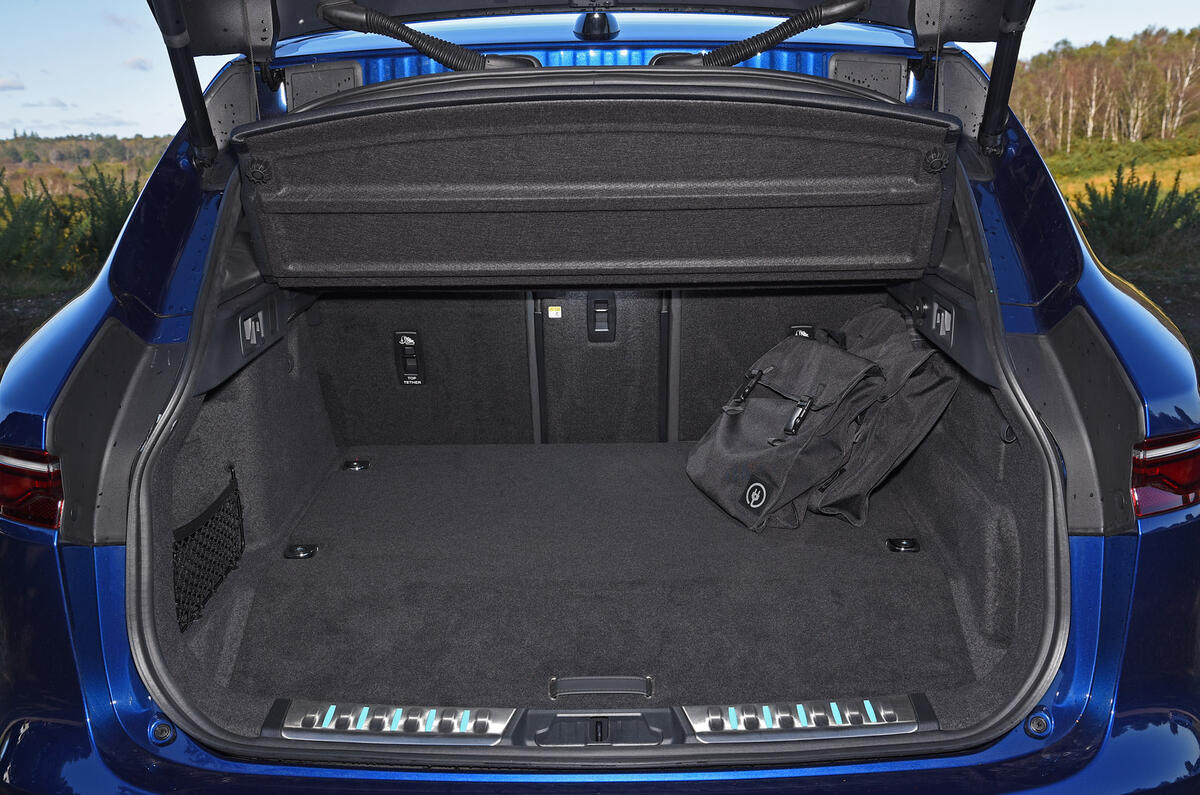 21  Jaguar F Pace P400e 2021 road test review boot