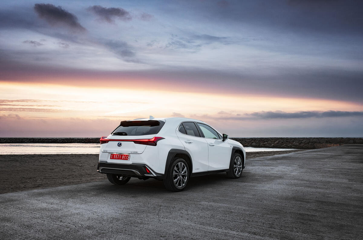 Lexus UX 2019 road test review - static rear