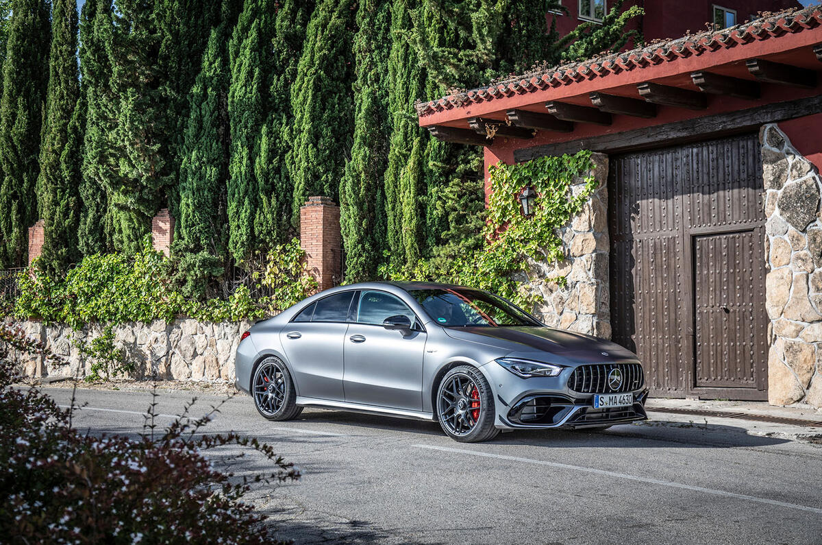 Mercedes-AMG CLA 45 S 2019 road test review - static front