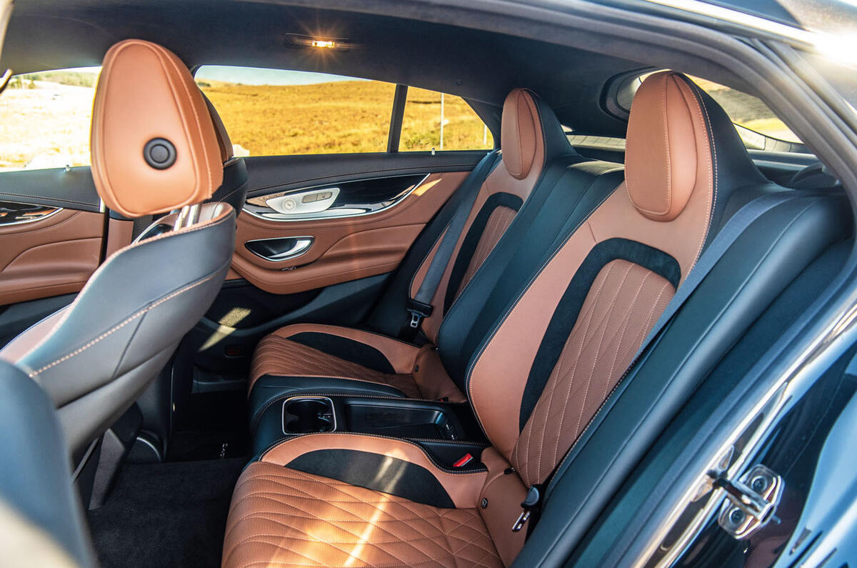Mercedes-AMG GT four-door Coupé 2019 road test review - rear seats
