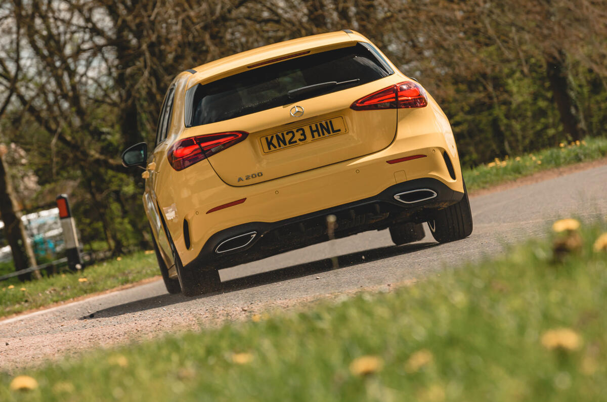 Mercedes Benz A Class RT rear cornering