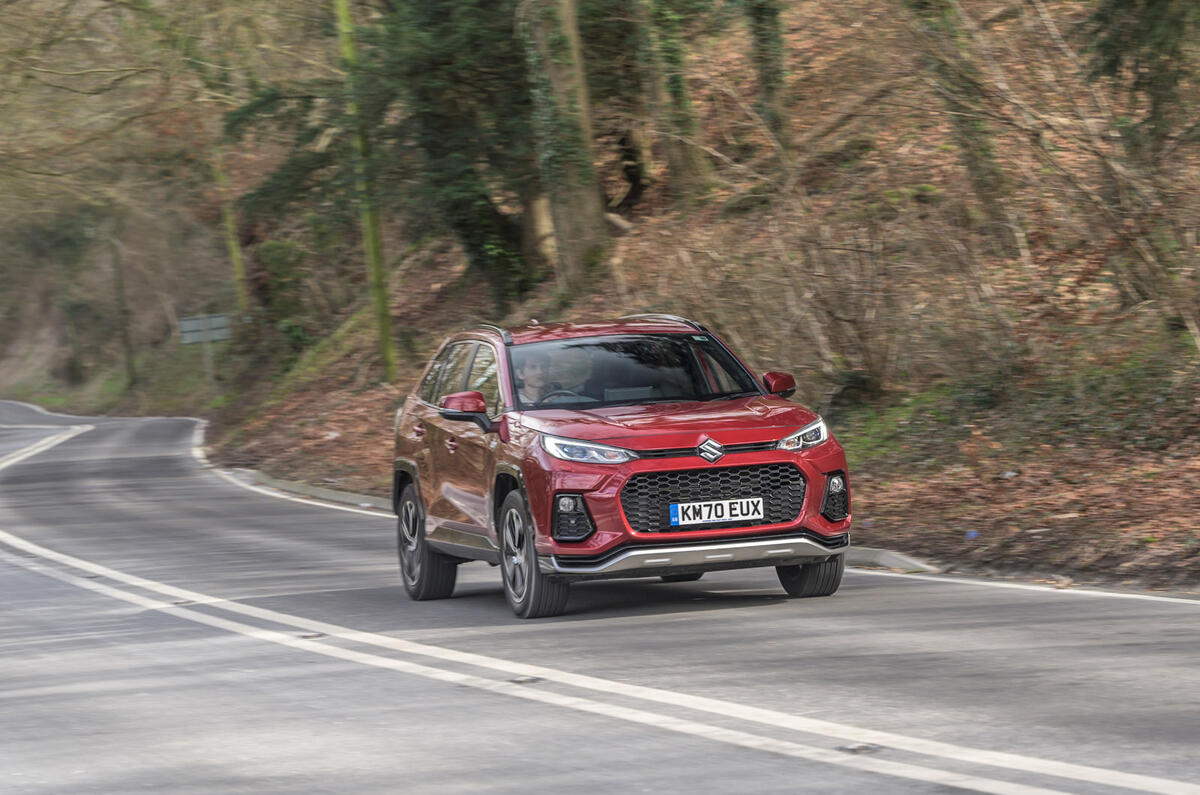 21 Suzuki Across 2021 road test review on road front