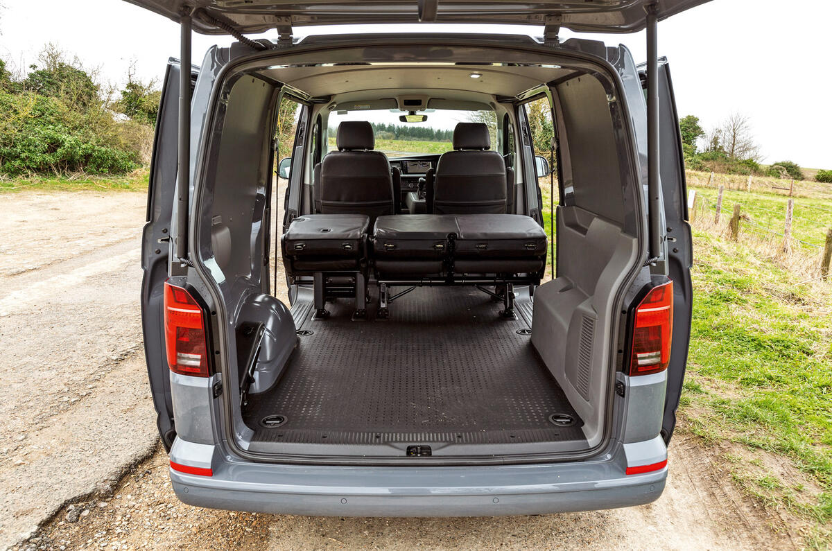 21 Volkswagen Transporter 2022 road test review boot