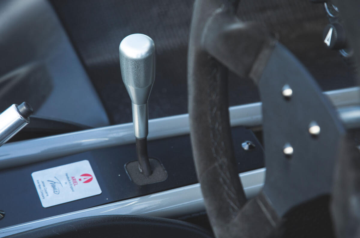 Ariel Atom 4 2019 road test review - gearstick