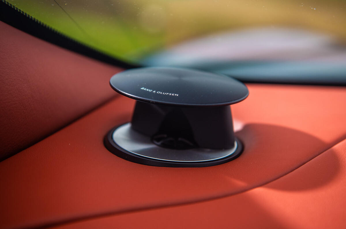 Aston Martin DBS Superleggera 2018 road test review - speakers