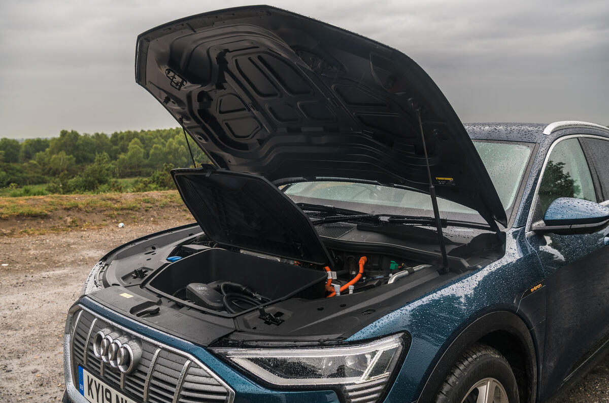 Audi E-tron 55 Quattro 2019 road test review - engine bay