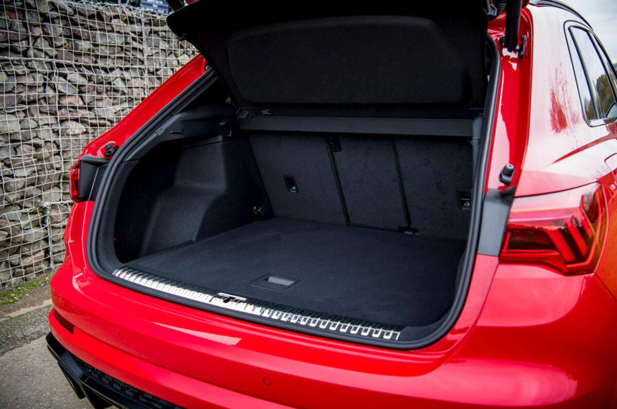 Audi RS Q3 2020 road test review - boot