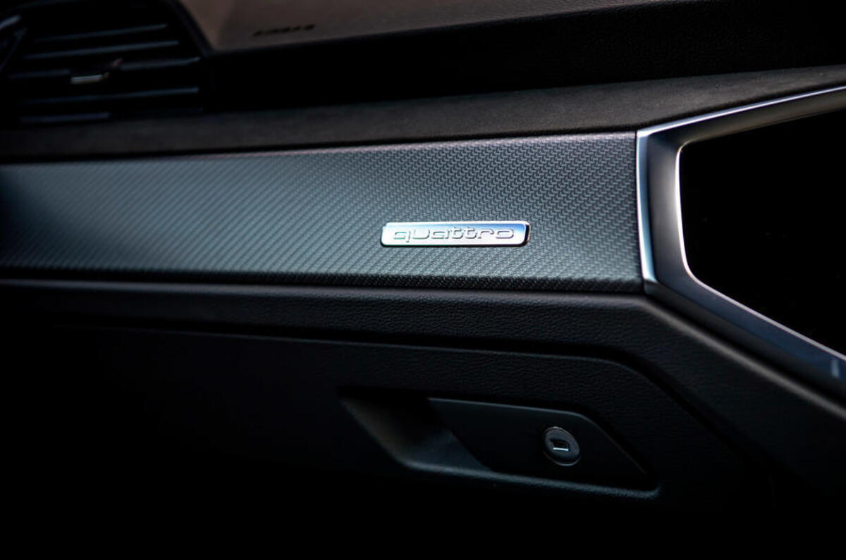 Audi RS Q3 Sportback 2020 road test review - interior trim