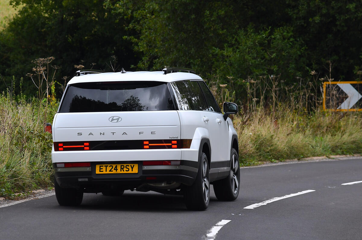 22 Hyundai Santa Fe 2024 review rear cornering