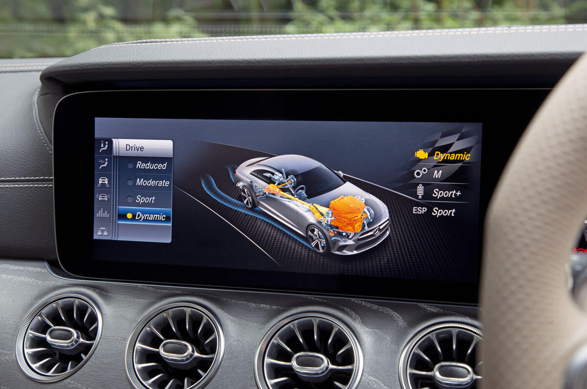 Mercedes-AMG CLS 53 2018 road test review - infotainment drive modes