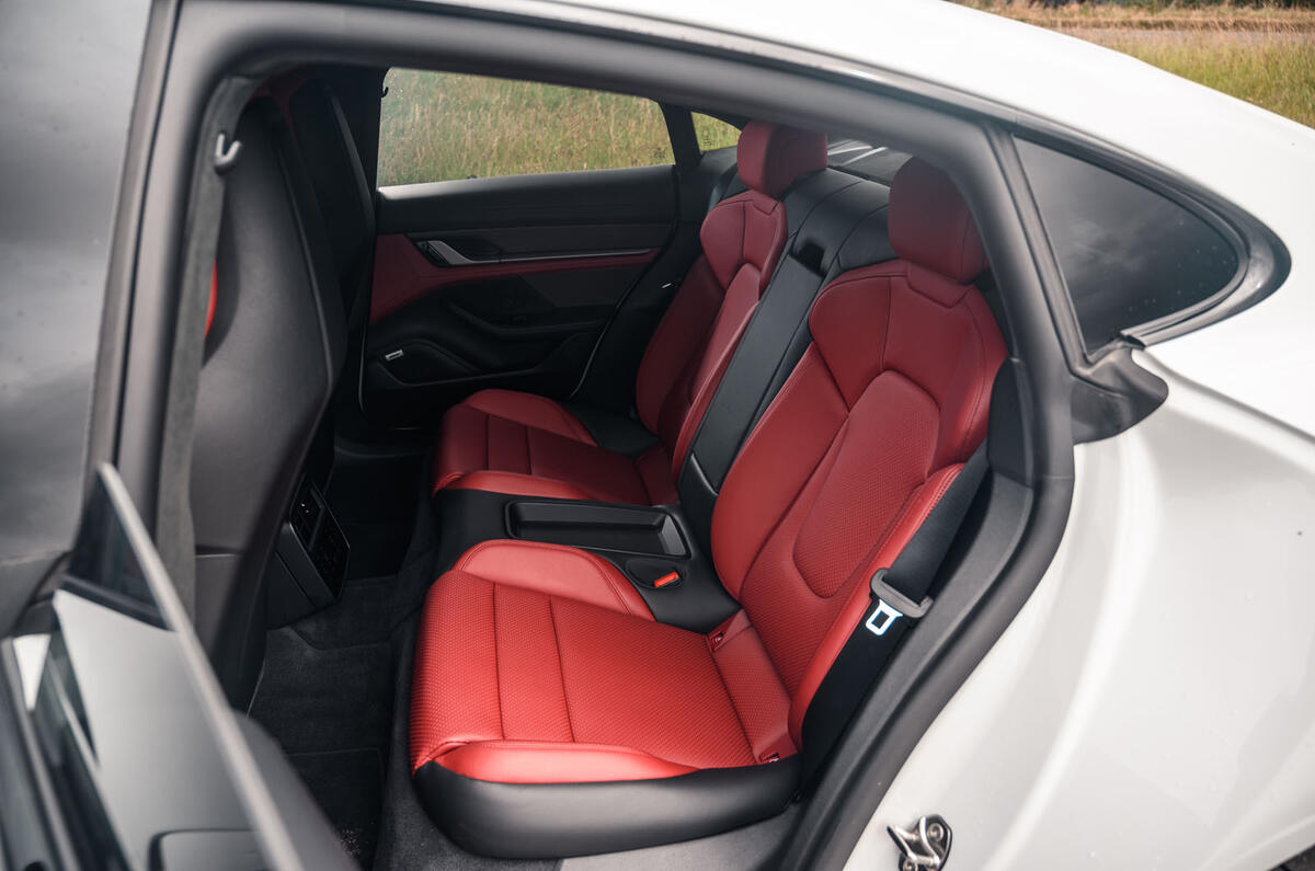Porsche Taycan 2020 road test review - rear seats