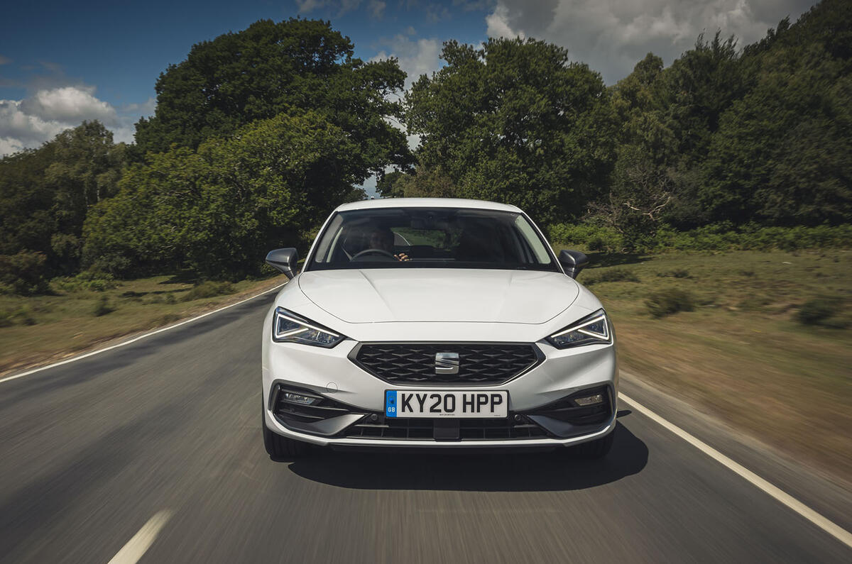 Seat Leon 2020 road test review - on the road nose Seat Leon 2020 road test review - on the road nose