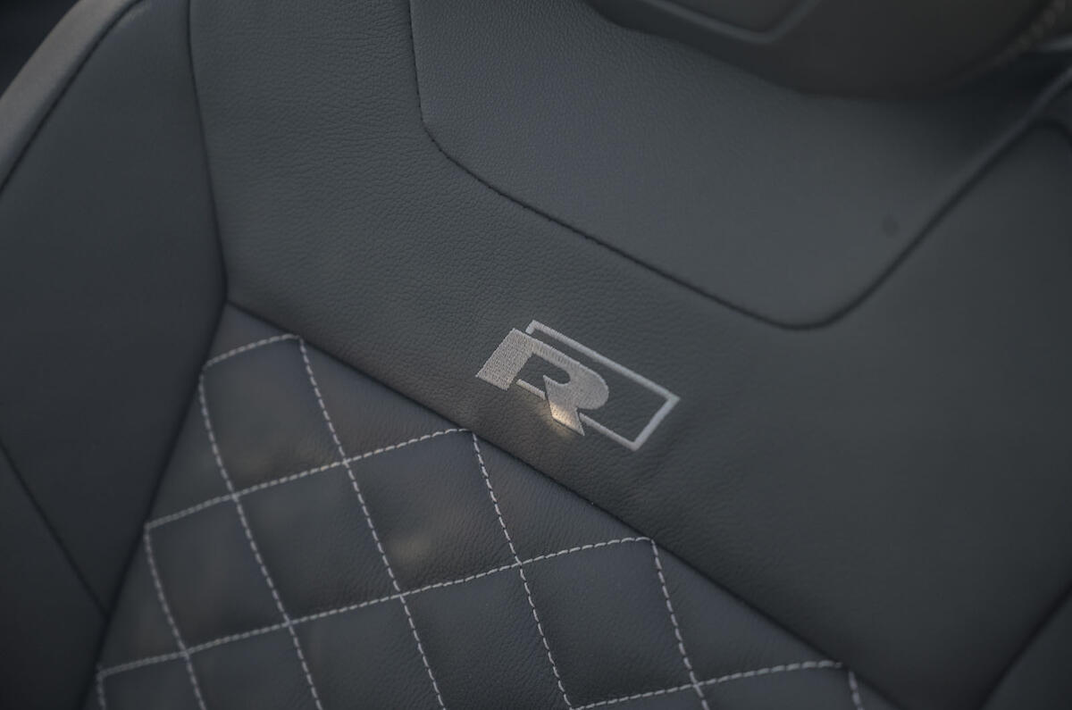 Volkswagen T-Roc Cabriolet 2020 road test review - seat details