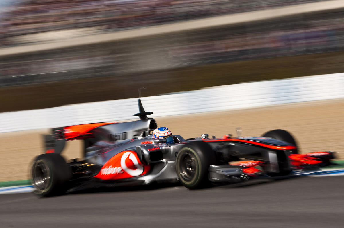Button tops latest F1 test
