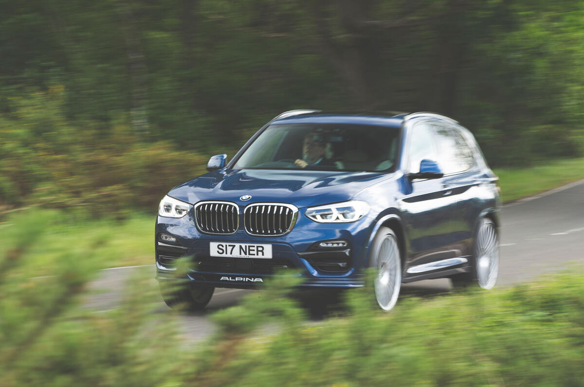 Alpina XD3 2019 UK road test review - on the road front