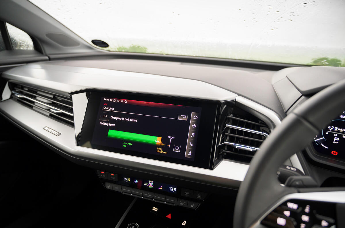 23 Audi Q4 E tron 2021 RT hero charging status