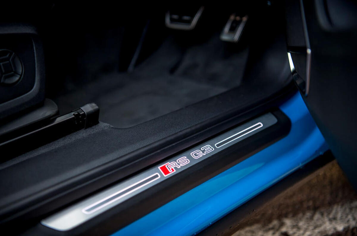 Audi RS Q3 Sportback 2020 road test review - scuff plates