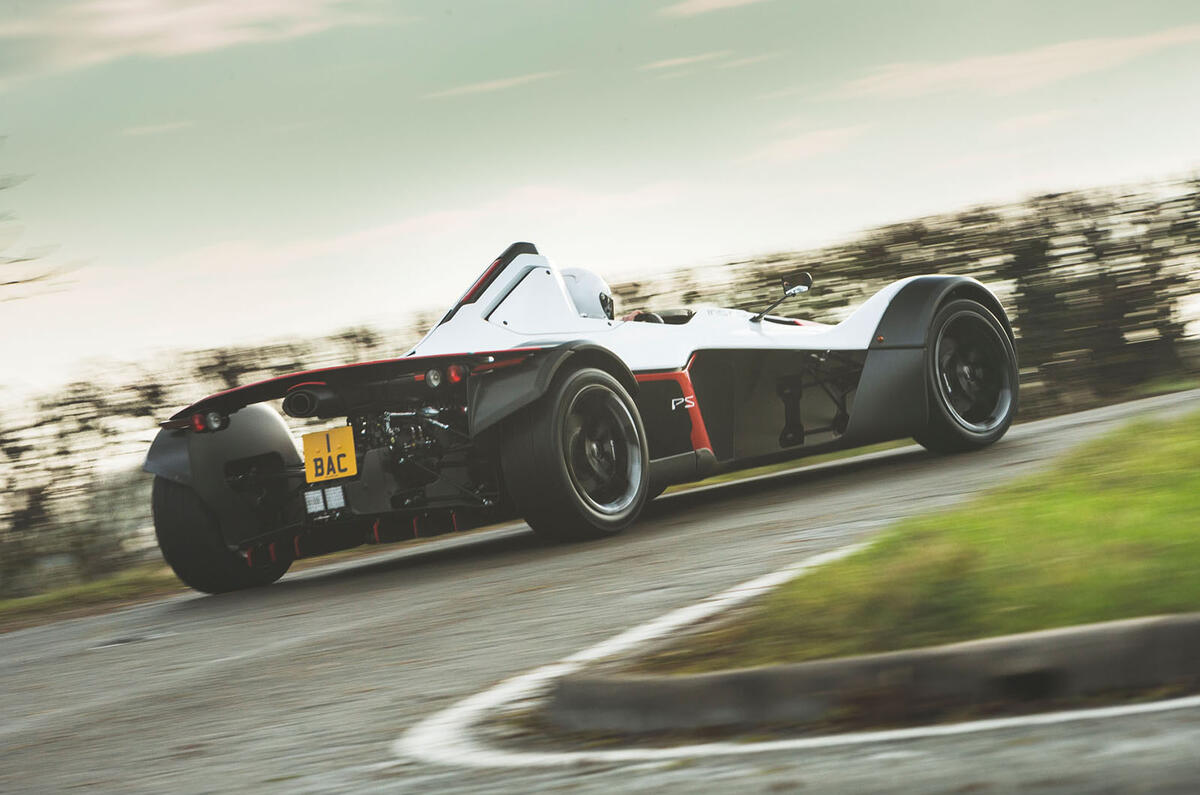BAC Mono 2018 review - cornering rear